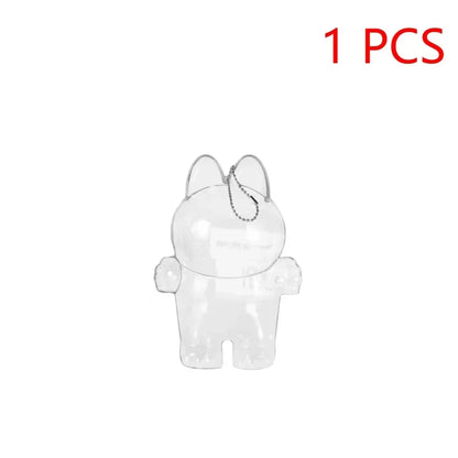 Global Hot! Transparent Dustproof Box for Labubu Dolls - Storage Case
