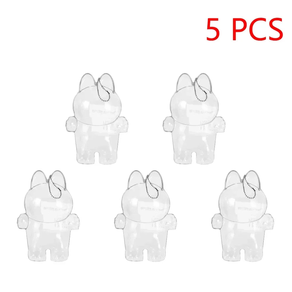 Global Hot! Transparent Dustproof Box for Labubu Dolls - Storage Case
