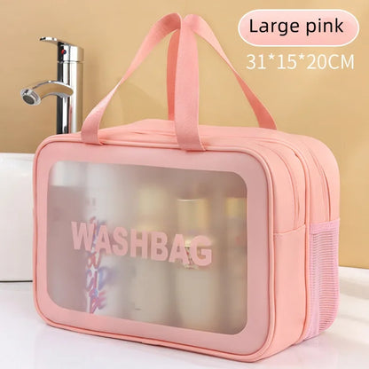 Portable cosmetic travel storage bag - essentials