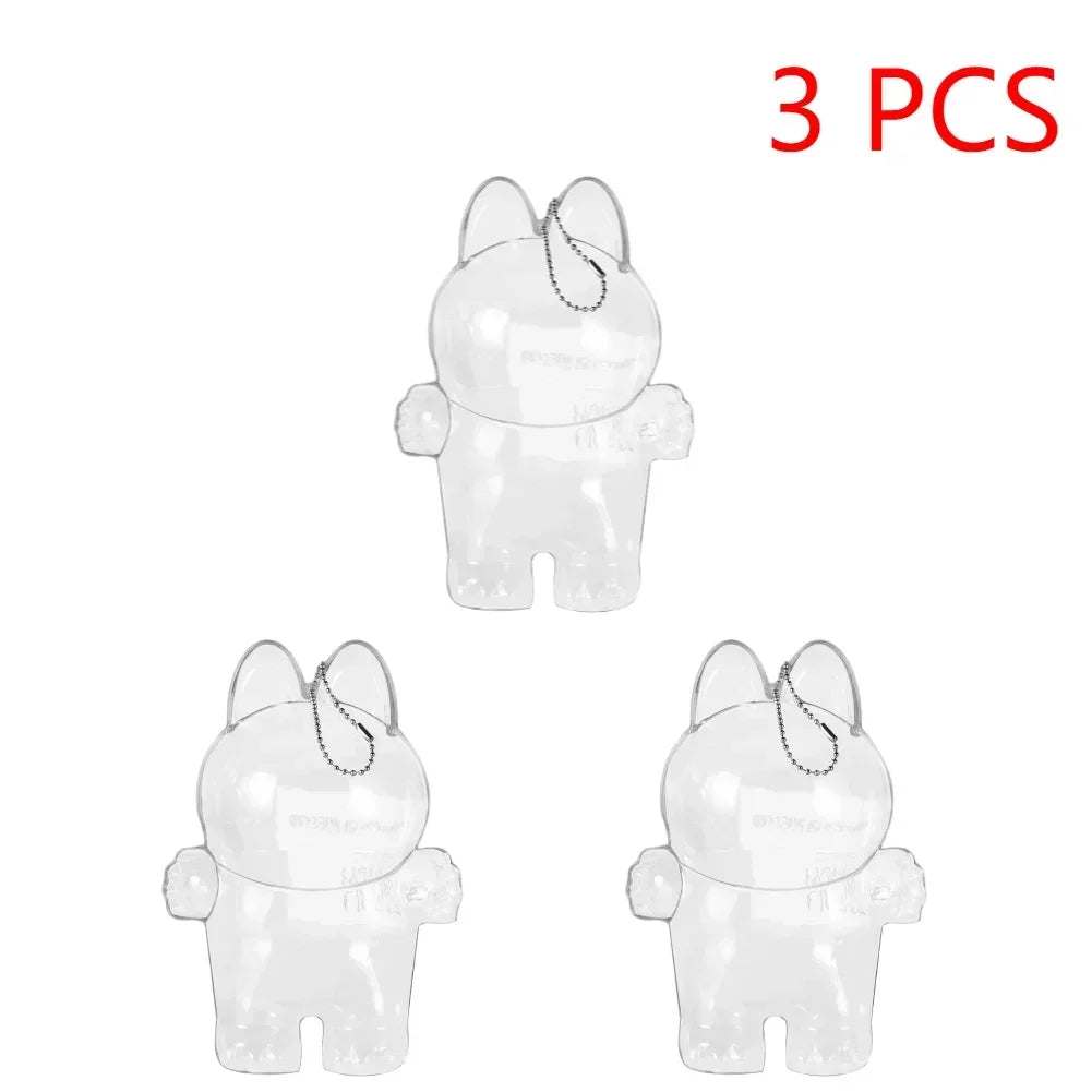 Global Hot! Transparent Dustproof Box for Labubu Dolls - Storage Case