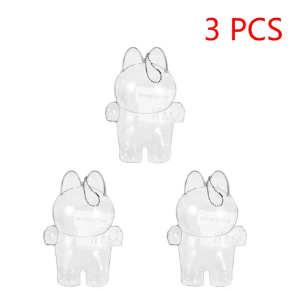 Global Hot! Transparent Dustproof Box for Labubu Dolls - Storage Case