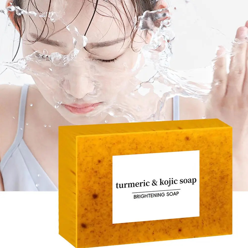 100g Turmeric Hand Made Lemon Kojic Acid Soap