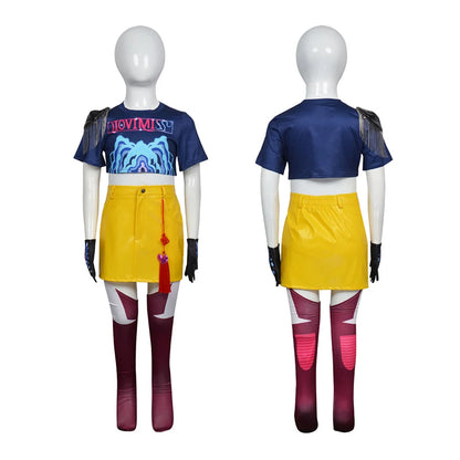 Kids/Girls Kpop Demon Hunters Rumi Zoey Mira Cosplay Costume