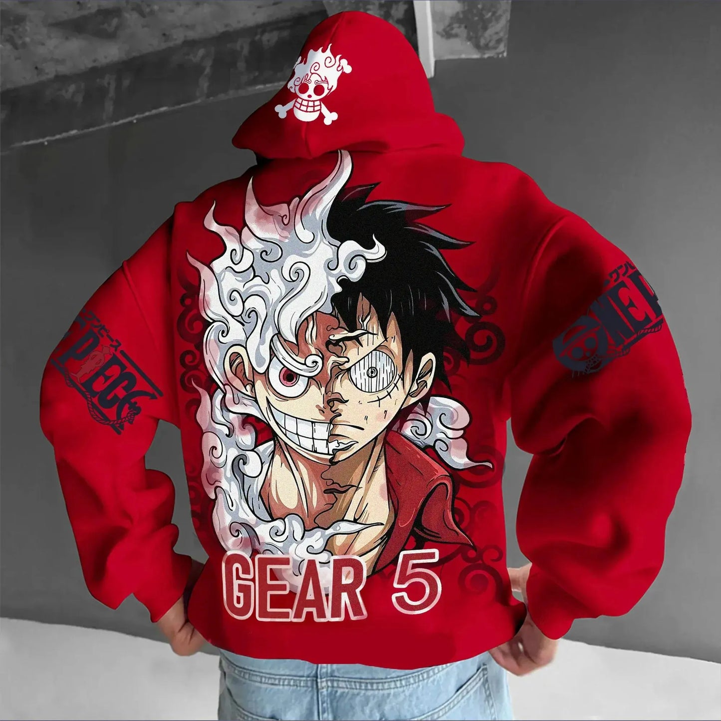 One Piece Luffy Gear 5 Anime Hoodies