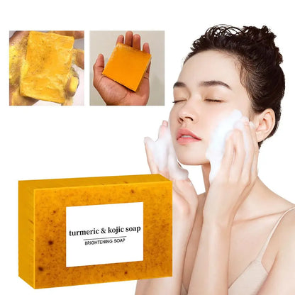 100g Turmeric Hand Made Lemon Kojic Acid Soap