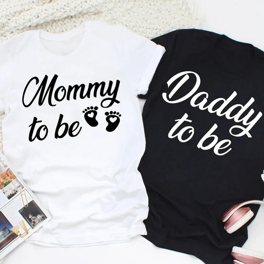 Matching Mommy And Daddy To Be - Pregnancy Announcement T-Shirts
