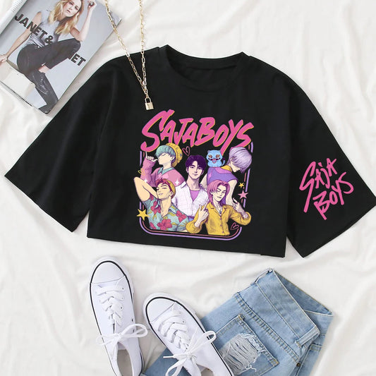 K-pop Demon Hunters Saja Boys - Crop Top Short Sleeve
