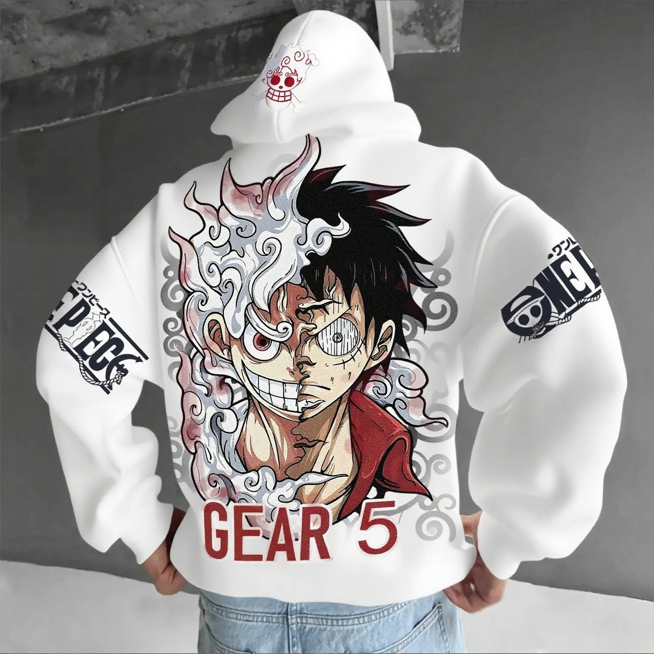 One Piece Luffy Gear 5 Anime Hoodies