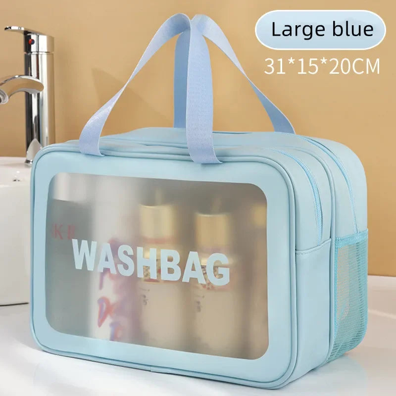Portable cosmetic travel storage bag - essentials