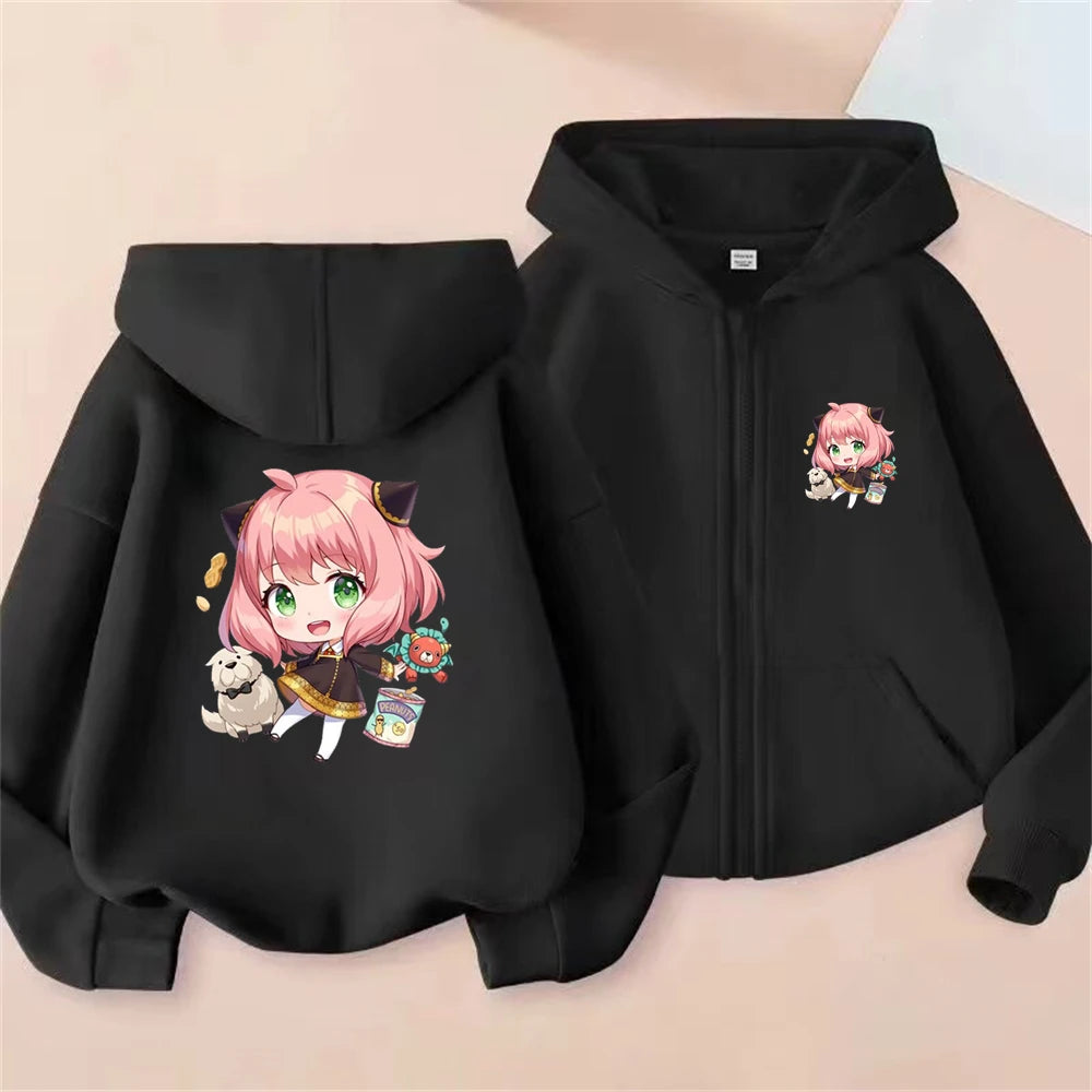 Anime Spy X Family Anya Children Hoodies