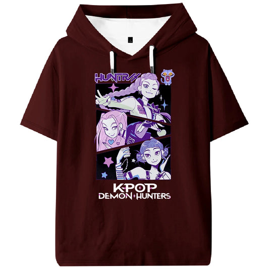 K-pop Demon Hunters Huntrix Hooded T-shirt