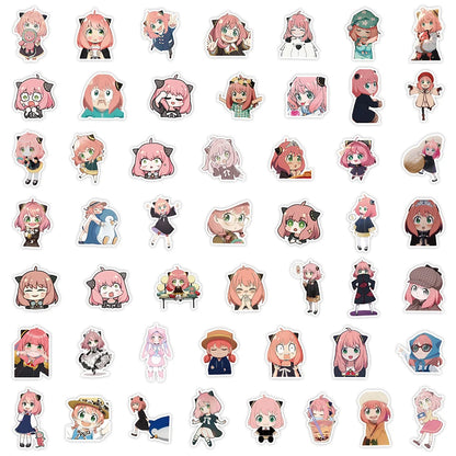 50pcs Anime Spy X Family Stickers