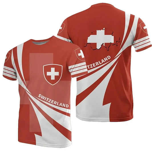 Swiss Flag National Team Soccer Jersey - FIFA World Cup 2026