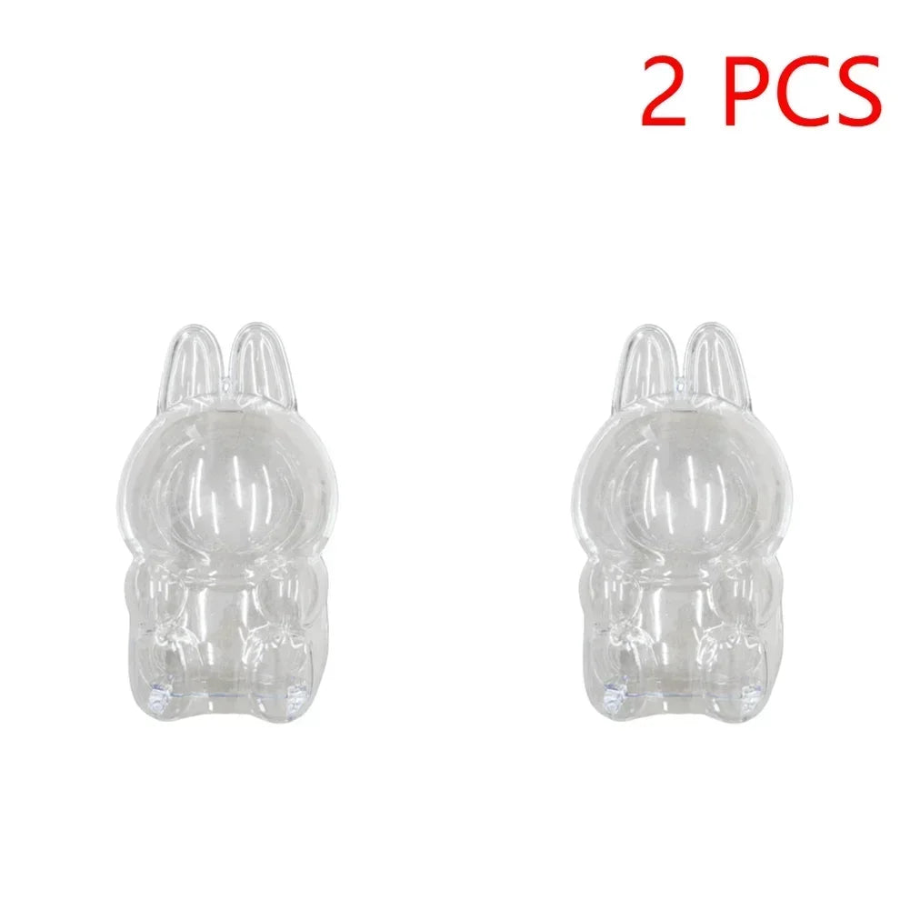Global Hot! Transparent Dustproof Box for Labubu Dolls - Storage Case