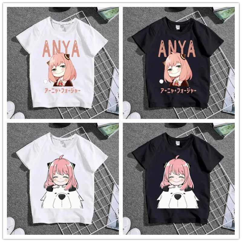 Anime Spy X Family Anya Kids Shirts