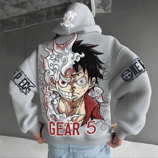 One Piece Luffy Gear 5 Anime Hoodies