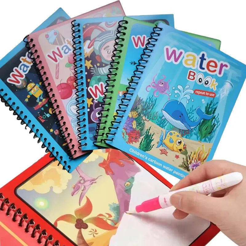 NEW Kids Magic Water Drawing Coloring Books