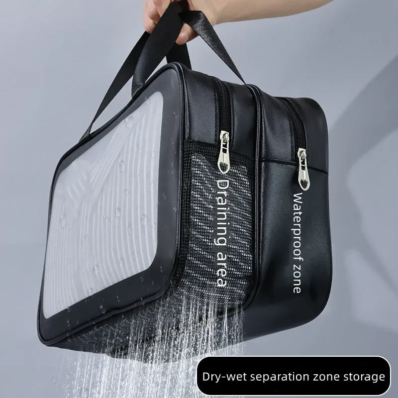 Portable cosmetic travel storage bag - essentials