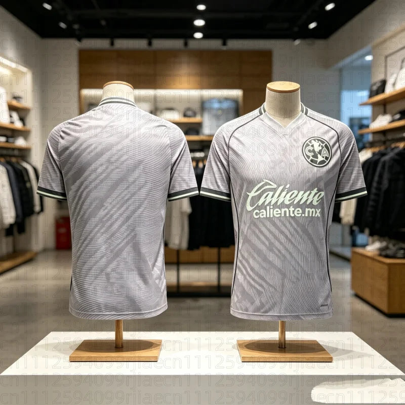 26 Club America Third Jersey, Game Jersey, Unified Polo Shirt, Sports Quick-dry Men's T-shirt, Fashionable Y2K Football Unisex
