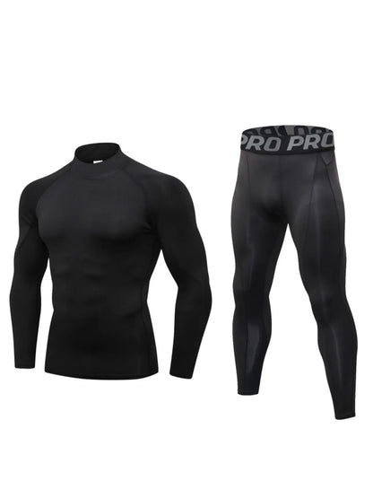Compression Running Set - Quick Dry Gym Sport Sweatsuit - Training Suit Fitness Tracksuit