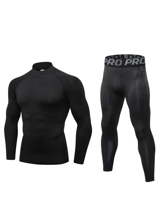 Compression Running Set - Quick Dry Gym Sport Sweatsuit - Training Suit Fitness Tracksuit