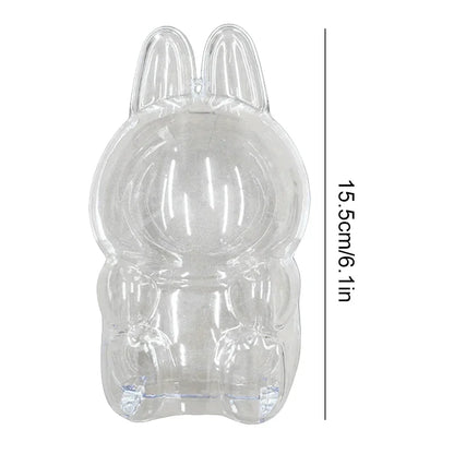 Global Hot! Transparent Dustproof Box for Labubu Dolls - Storage Case