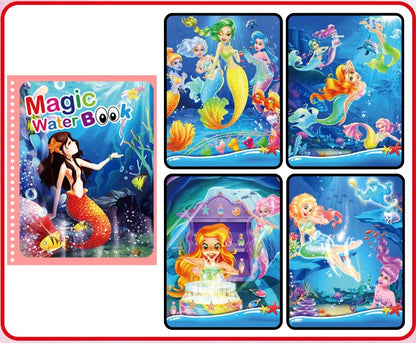 NEW Kids Magic Water Drawing Coloring Books
