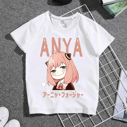 Anime Spy X Family Anya Kids Shirts
