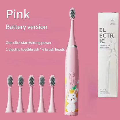 Children's Electric Toothbrush with 5 Replacement Heads