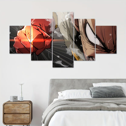 5-Piece Anime Canvas Poster