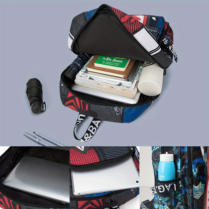 Anime Shark Backpack - School Bag with Adjustable Straps for Boys & Girls
