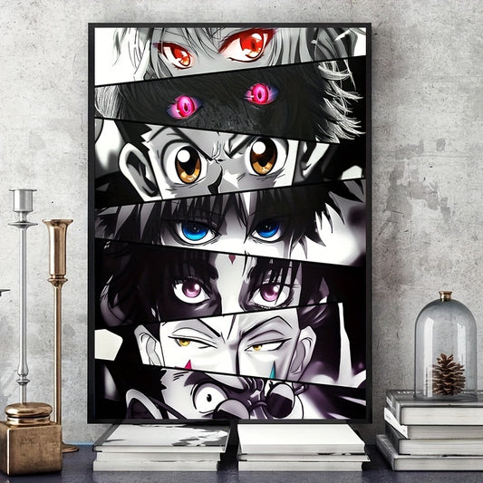 Anime Eyes Canvas Painting - 40cm x 60cm (No Frame)