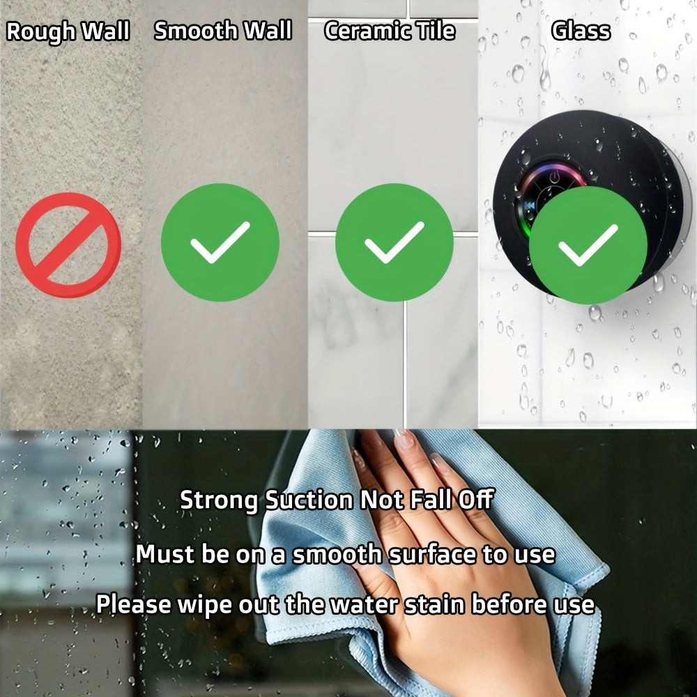 High Quality Speaker, Portable Wireless Speaker with Suction Cup