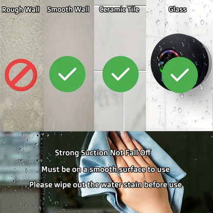 High Quality Speaker, Portable Wireless Speaker with Suction Cup