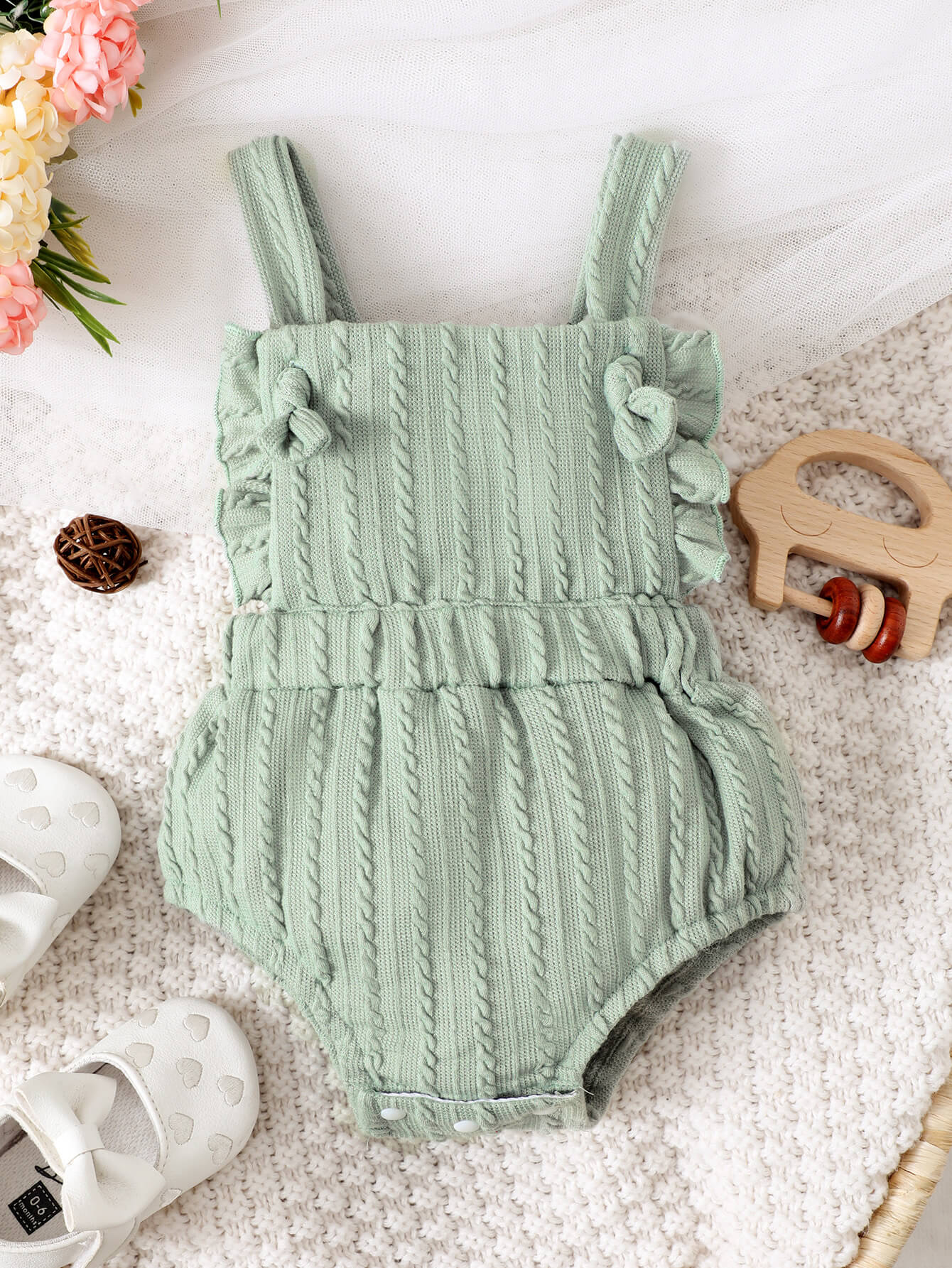 Baby Girl Ruffled Bodysuit