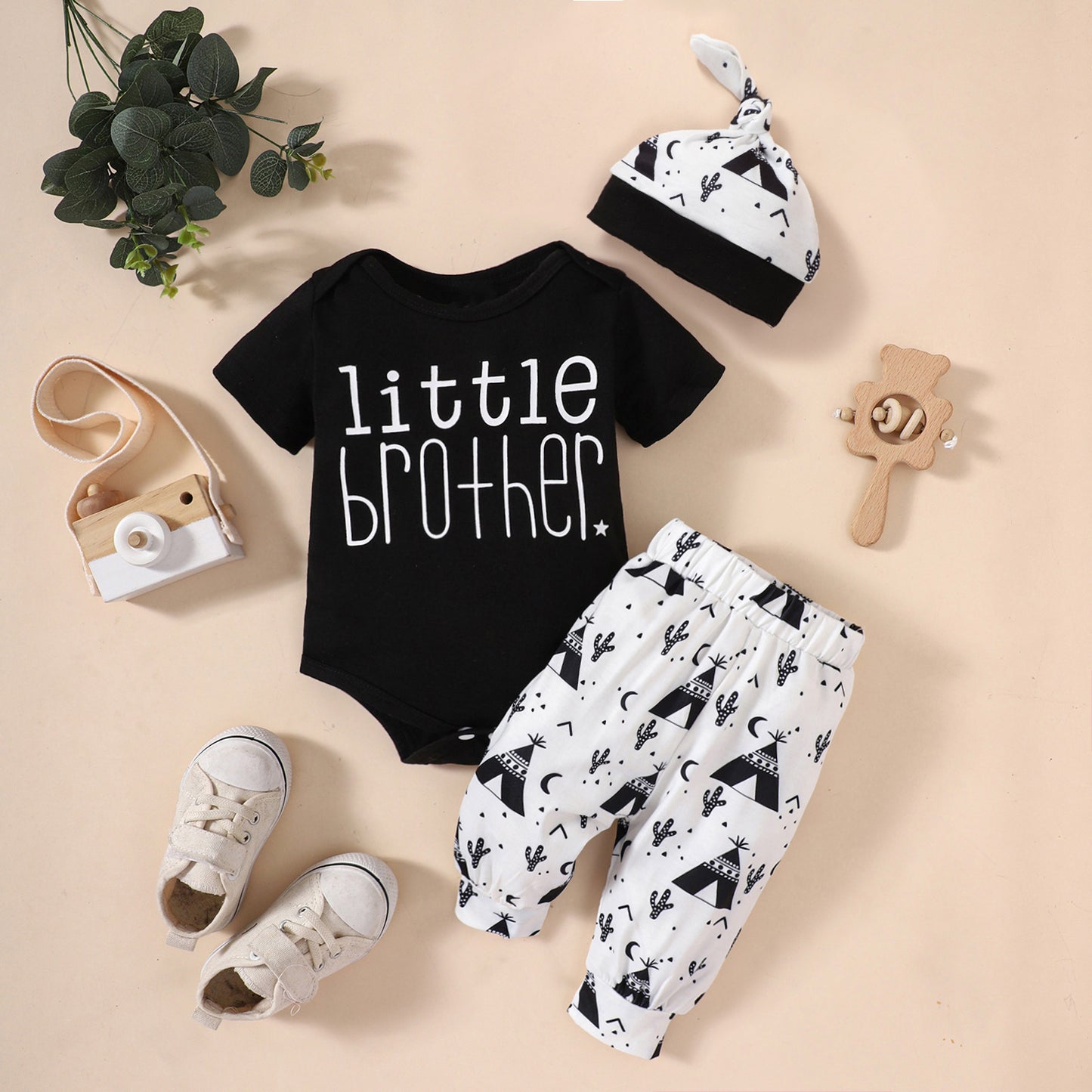 LITTLE BROTHER Graphic Bodysuit and Joggers Set