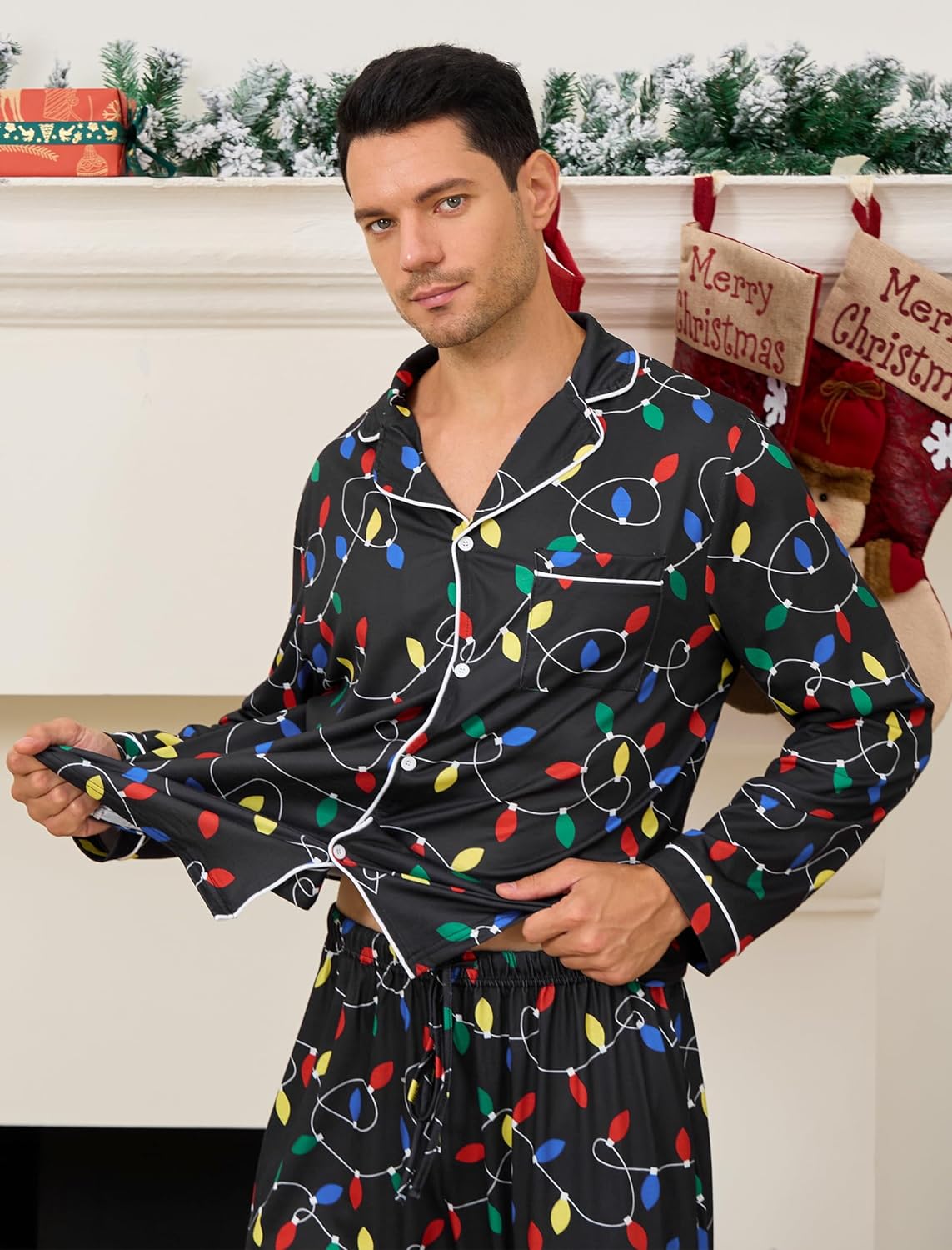 Couples Christmas Matching Pajamas - Men's Xmas Sleepwear