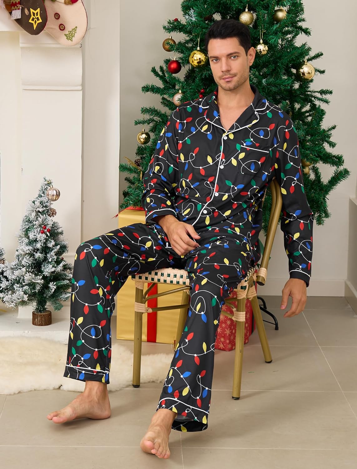 Couples Christmas Matching Pajamas - Men's Xmas Sleepwear