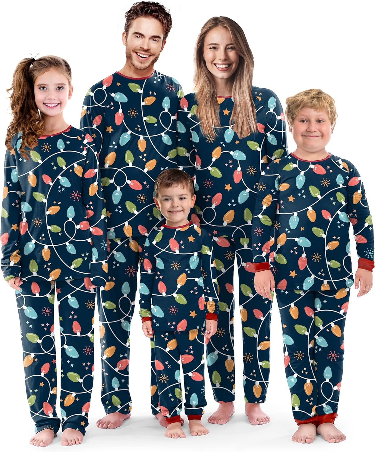 Matching Family Christmas Pajamas Set - Holiday Jammies Xmas PJ's for Women, Men, Couple, and Teens