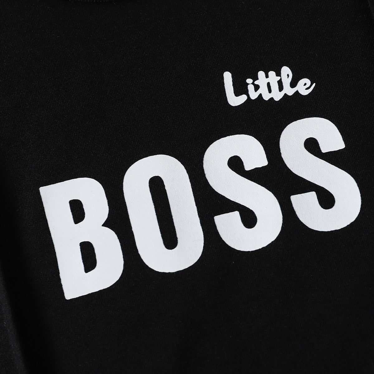 LITTLE BOSS Long Sleeve Tee and Pants Set