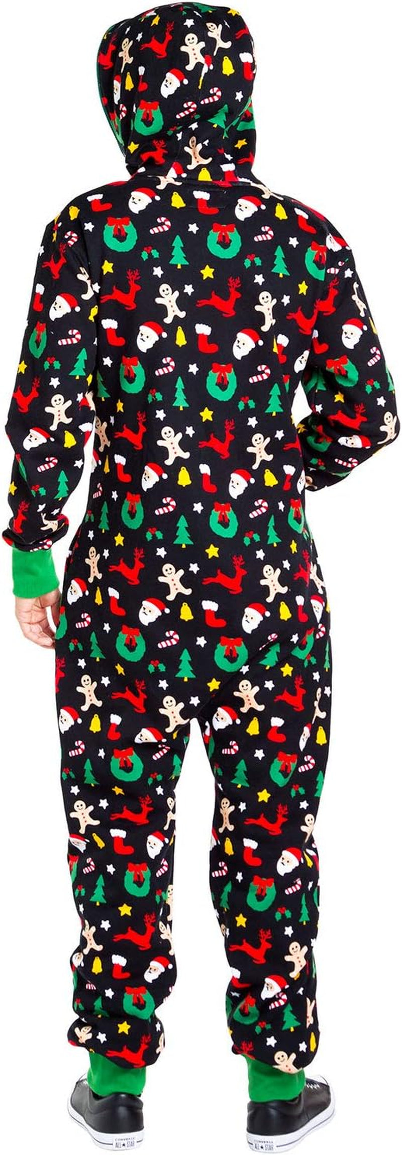 Matching Christmas Onesies for Adults - Comfy Men’s and Women’s Holiday Jumpsuits with Convenient Pockets